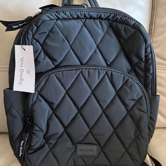New Vera Bradley Ultralight Small Backpack Black - Picture 1 of 9